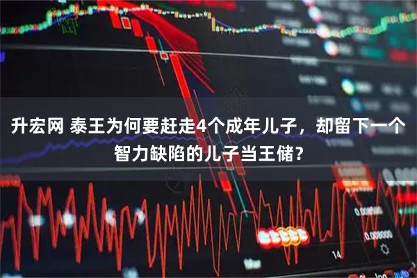 升宏网 泰王为何要赶走4个成年儿子，却留下一个智力缺陷的儿子当王储？