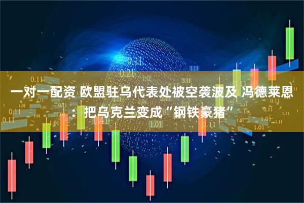 一对一配资 欧盟驻乌代表处被空袭波及 冯德莱恩:把乌克兰变成“钢铁豪猪”